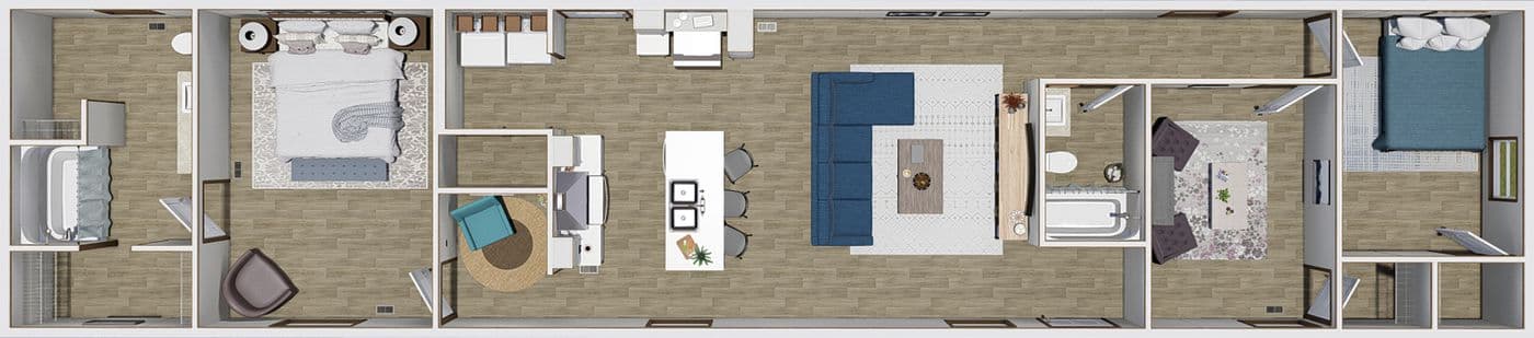 Sensation floor plan home features