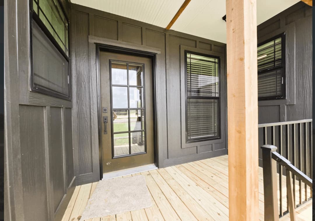 The old hay barn exterior home features