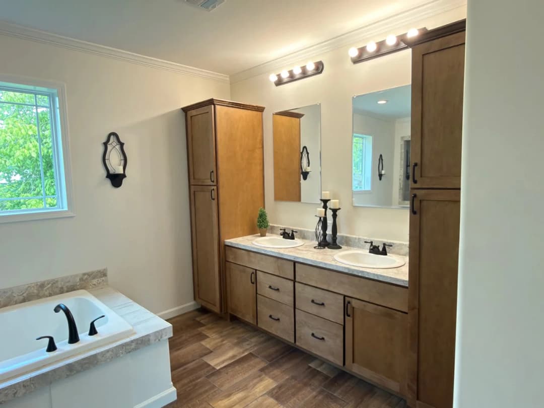 The zemira bathroom home features