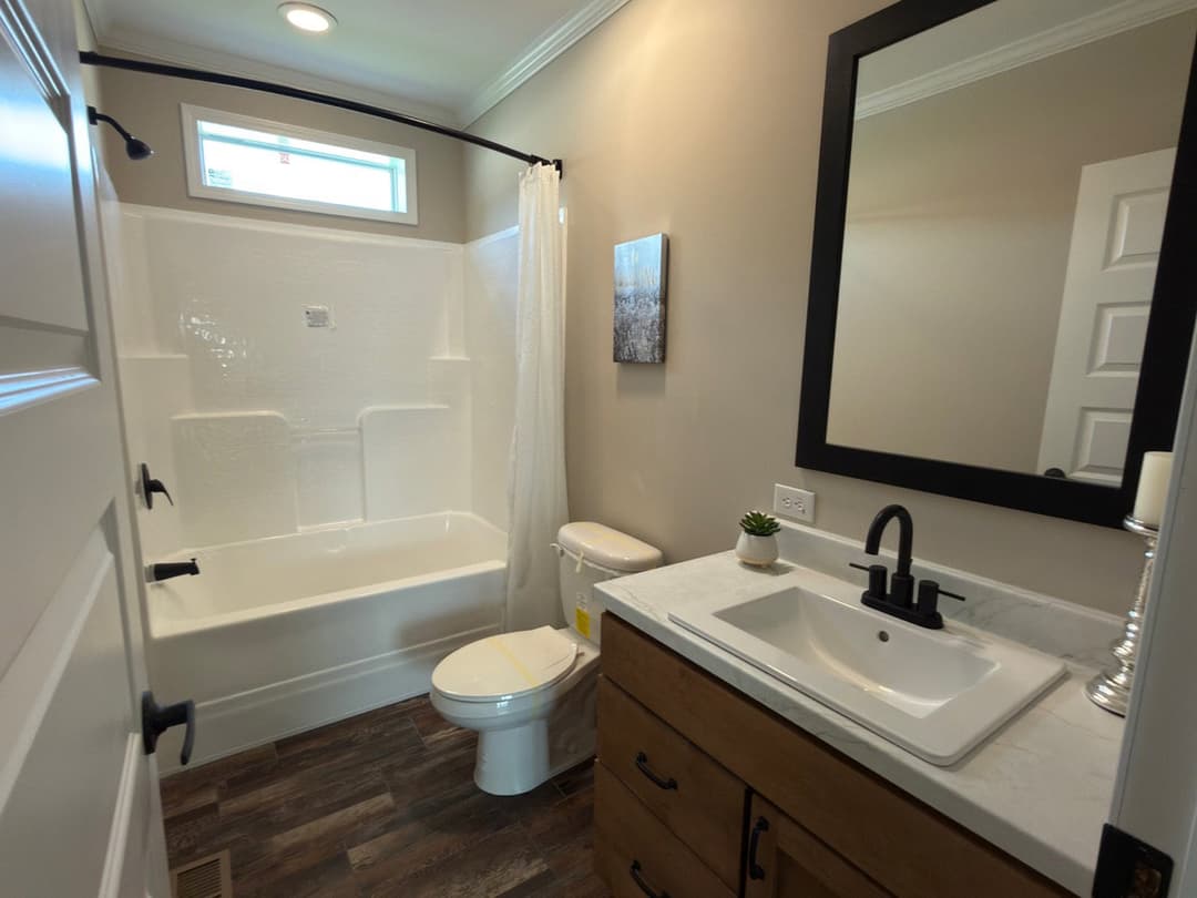 The country cottage bathroom home features